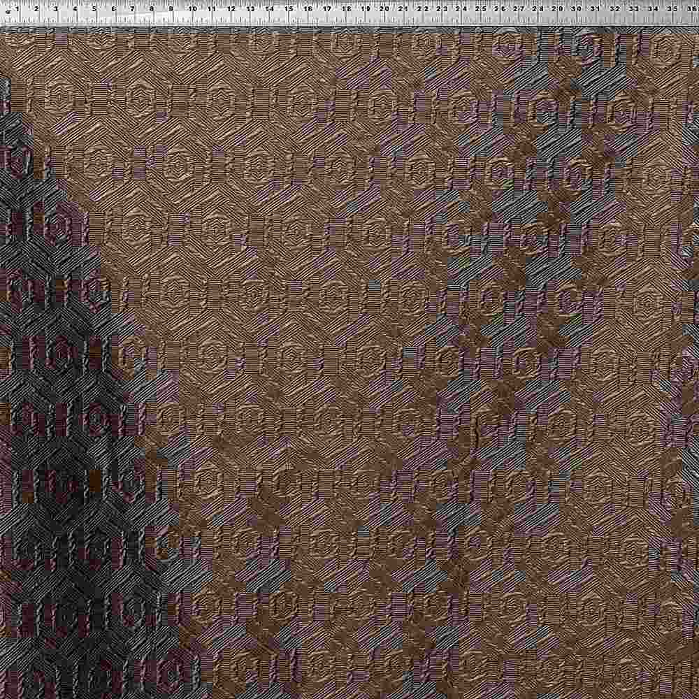 “SHEETMETAL”100% POLYESTER AND LUREX WOVEN JACQUARD – BRONZE – Beverly ...